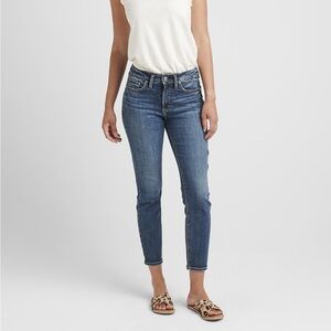 Silver Suki Mid Rise Skinny Crop Jeans